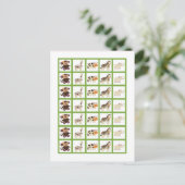 Bingo Kaart Markers Jacana Paarse Dieren (Staand voorkant)