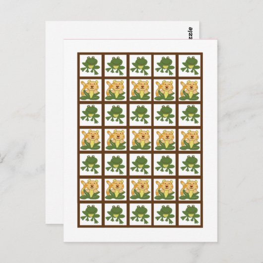 Bingo Kaart Markers Oerwoud Baby's (Voorkant / Achterkant)