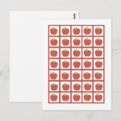 Bingo Kaart Markers Red Barn Boerderij Apple (Voorkant / Achterkant)