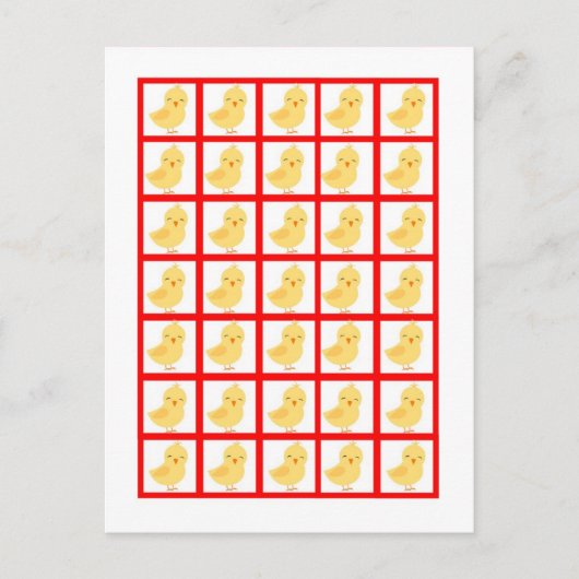 Bingo Kaart Markers Red Barn Farm Animals (Voorkant)