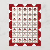 Bingo Kaart Markers Red Sock Monkey Argyle (Voorkant)