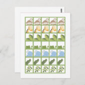 Bingo Kaart Markers Safari Oerwoud Animals Green (Voorkant / Achterkant)