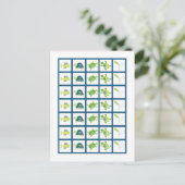 Bingo Kaart Markers Schildpad Reef Oceaan Zee Schi (Staand voorkant)