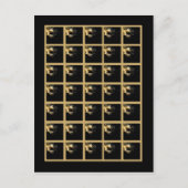 Bingo Kaart Markers Sweet 16 Gold Black (Voorkant)