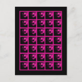 Bingo Kaart Markers Sweet 16 Hot Pink Black Party (Voorkant)