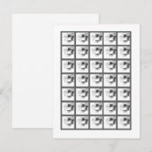 Bingo Kaart Markers Sweet 16 Silver White Party (Voorkant / Achterkant)