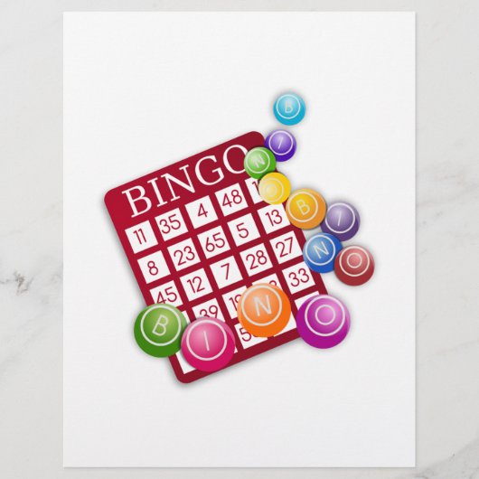 BINGO-Kaart met BINGO Balls (Voorkant)