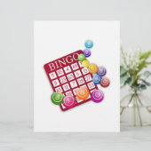 BINGO-Kaart met BINGO Balls (Staand voorkant)