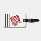 BINGO-Kaart met BINGO Balls Bagagelabel (Voorkant horizontaal)