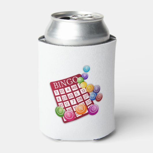 BINGO-Kaart met BINGO Balls Blikjeskoeler (Blikje Voorkant)