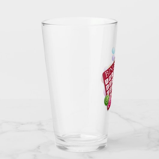 BINGO-Kaart met BINGO Balls Glas (Rechts)