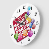 BINGO-Kaart met BINGO Balls Grote Klok (Hoek)