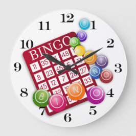 BINGO-Kaart met BINGO Balls Grote Klok