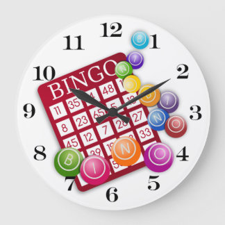 BINGO-Kaart met BINGO Balls Grote Klok