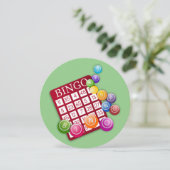 BINGO-Kaart met BINGO Balls Kaart (Staand voorkant)