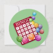 BINGO-Kaart met BINGO Balls Kaart (Voorkant)