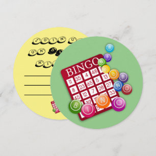 BINGO-Kaart met BINGO Balls Kaart