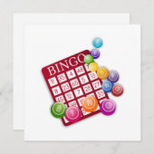 BINGO-Kaart met BINGO Balls Kaart (Voorkant / Achterkant)