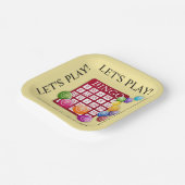 BINGO-Kaart met BINGO Balls Papieren Bordje (Gebogen)