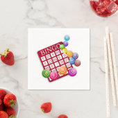 BINGO-Kaart met BINGO Balls Servet (Insitu)
