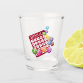 BINGO-Kaart met BINGO Balls Shot Glas (Voorkant)