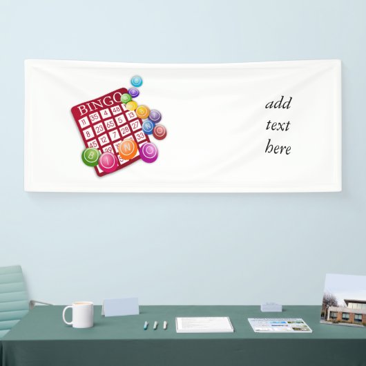 BINGO-Kaart met BINGO Balls Spandoek (Beurs)