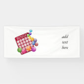 BINGO-Kaart met BINGO Balls Spandoek (Horizontaal)