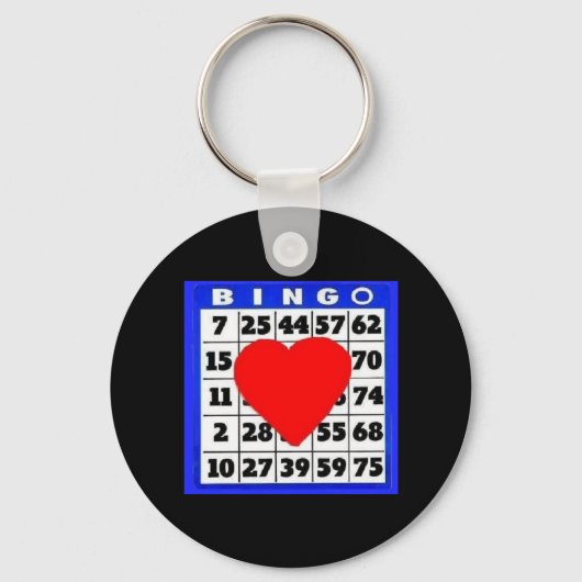 Bingo-Kaart met de Keychain van het Hart (Voorkant)