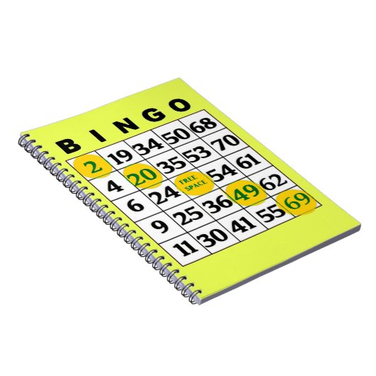 BINGO-kaart Notitieboek (Rechterzijde)