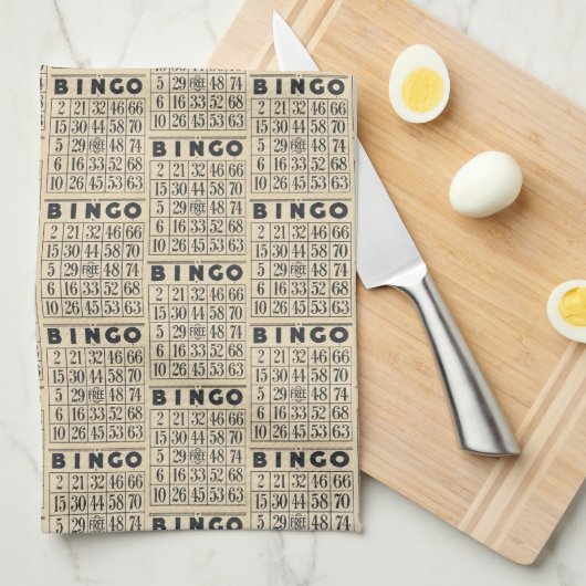  Bingo Kaart Patroon Theedoek (Quarter Fold)