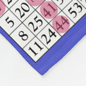 BINGO-kaarten, kleurrijke Lucky Blanket Fleece Deken (Hoek)