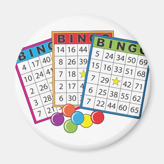 Bingo Kaarten Magneet (Voorkant)
