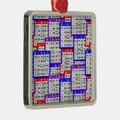 Bingo Kaarten Metalen Ornament (Rechts)