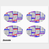 Bingo Kaarten Ovale Sticker (Vel)
