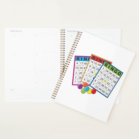 Bingo Kaarten Spiral Planner (Display)