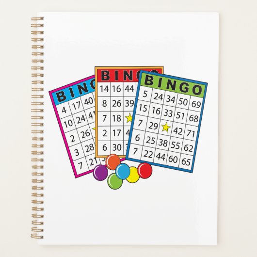 Bingo Kaarten Spiral Planner (Voorkant)