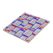 Bingo Kaarten Tegeltje (Zijkant)
