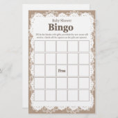 Bingo-Kaarten van het Baby shower van de overlappi (Voorkant / Achterkant)