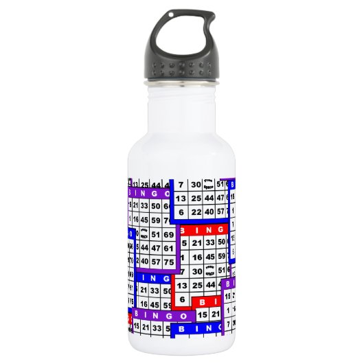 Bingo Kaarten Waterfles (Voorkant)