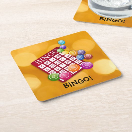 Bingo! Kartonnen Onderzetters (Schuin)