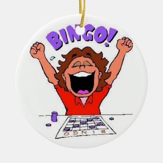 Bingo Keramisch Ornament (Voorkant)