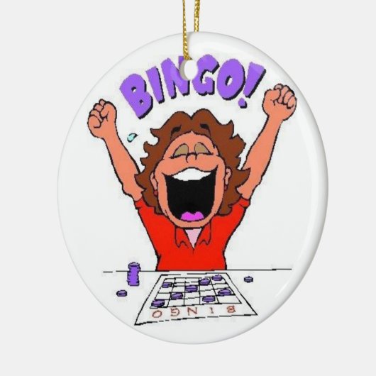 Bingo Keramisch Ornament (Links)
