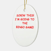 bingo keramisch ornament (Links)