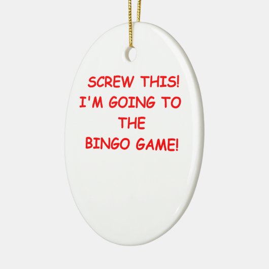 bingo keramisch ornament (Links)