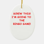 bingo keramisch ornament (Voorkant)