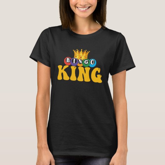 Bingo King Come On Caller Lucky Bingo T-shirt (Voorkant)