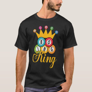 Bingo King Mannen boys Lucky Game Lottery Spelspel T-shirt