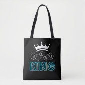 Bingo King Witty Gambling Humor Tote Bag (Voorkant)