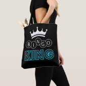 Bingo King Witty Gambling Humor Tote Bag (Dichtbij)