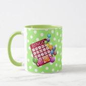 Bingo - kleurrijke bingo kaart en tellers mok (Links)